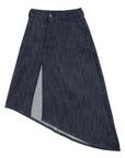 Asymmetrical Maxi Skirt 牛仔長裙-Demin