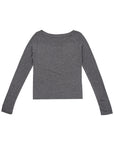 Lightweight Crewneck Top 羅紋長袖-Grey