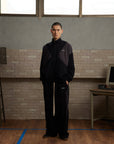 Retro Nylon Jacket-Black / Gray