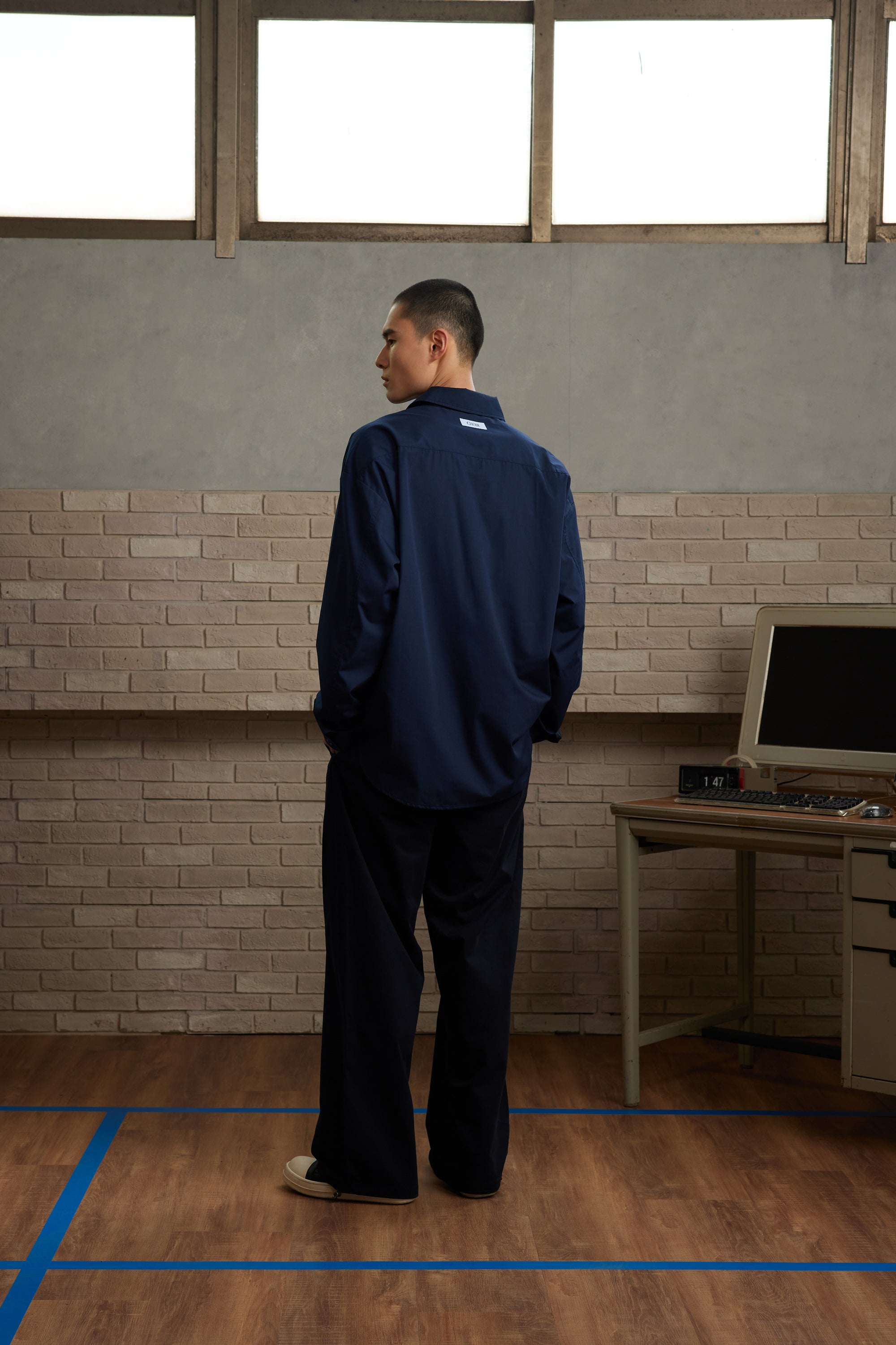 CPO Long Shirt-Dark Blue