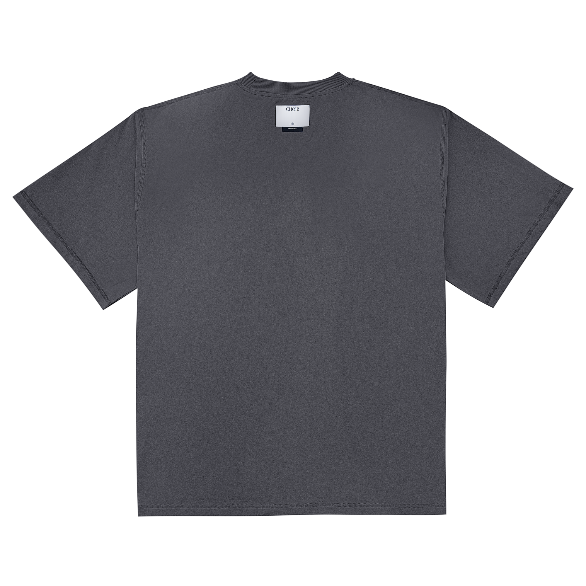 Neutrals Fitted Tee-Grey