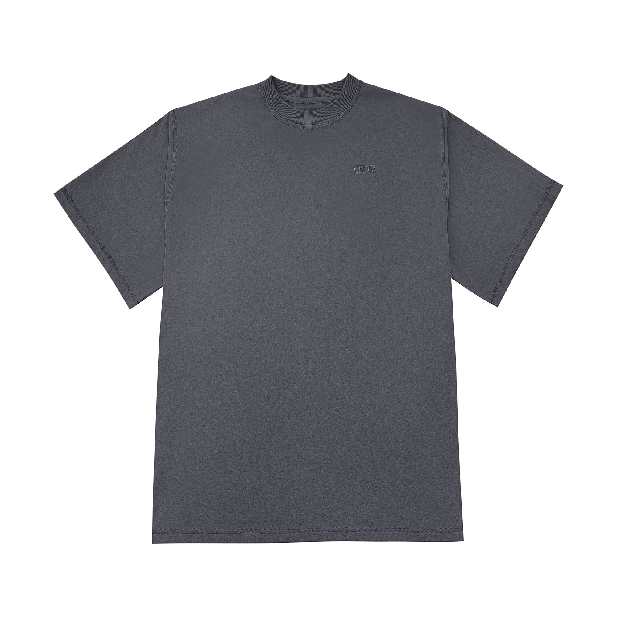 Neutrals Fitted Tee-Grey