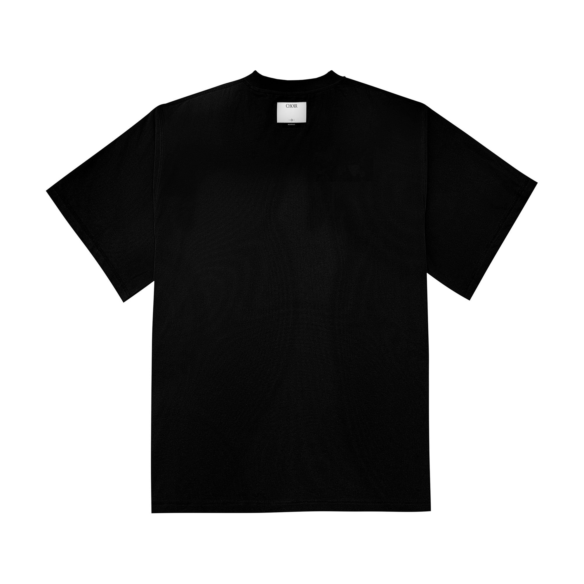 Neutrals Fitted Tee-Black