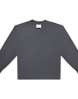 Neutrals Long Tee-Gray