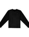 Neutrals Fitted Long Tee-Black