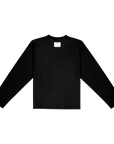 Neutrals Fitted Long Tee-Black