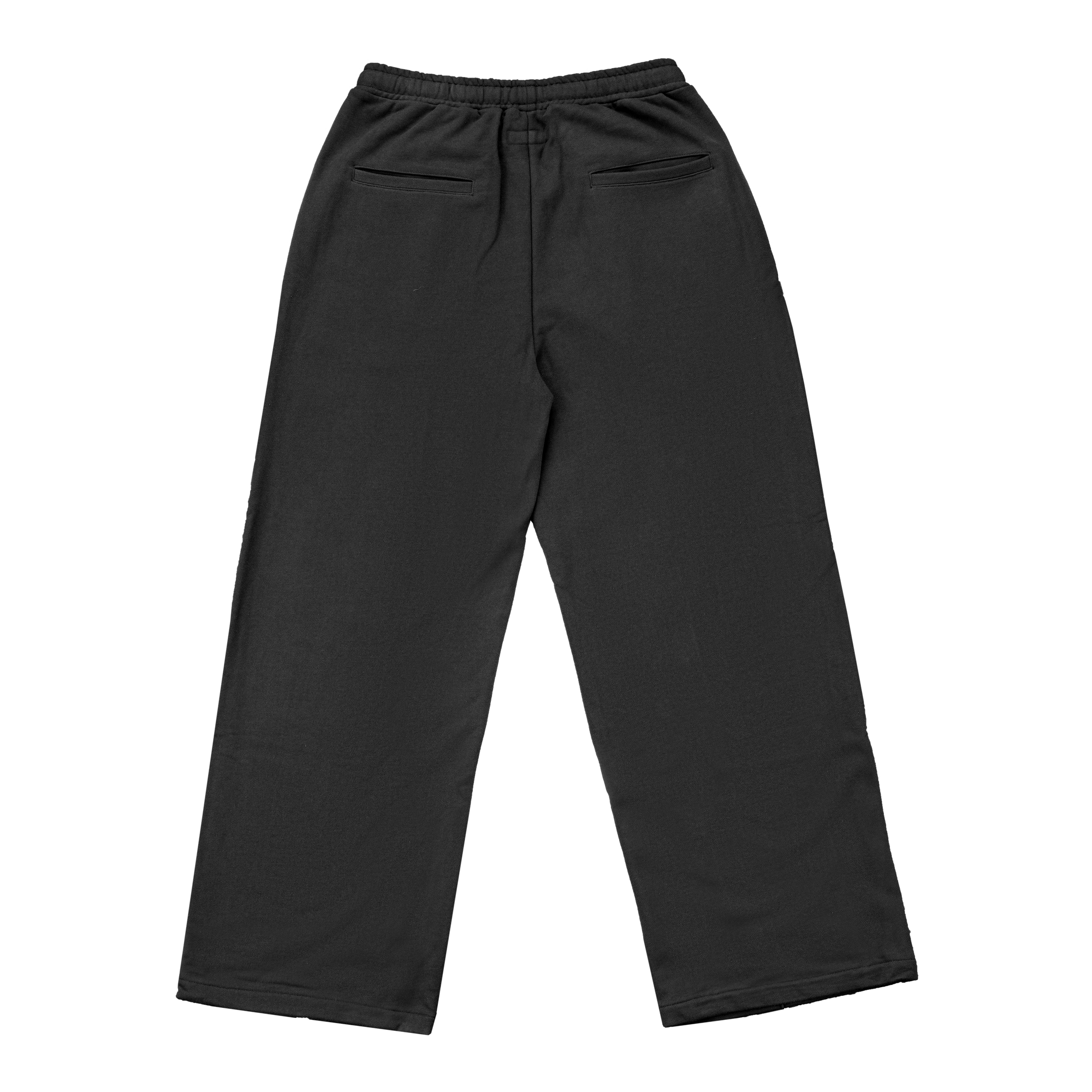 Neutrals Two Tuck Pants-Black