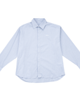 Stripe Long Shirt-Grey / White