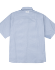 Stripe Short Shirt-Grey / White