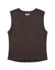 Rib Henley Tank 羅紋亨利背心-Gray