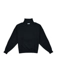 High Neck Overshirt 高領長版上衣 - Black
