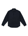 Shirt Jacket 條紋襯衫夾克 - Black
