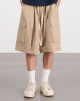 Voluminous Cargo Shorts 立體量感工裝短褲 - KHAKI