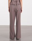 Fluid Pleated Trousers 中腰打褶長褲 - Mocha Gray