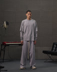 Layered Tee-Grey