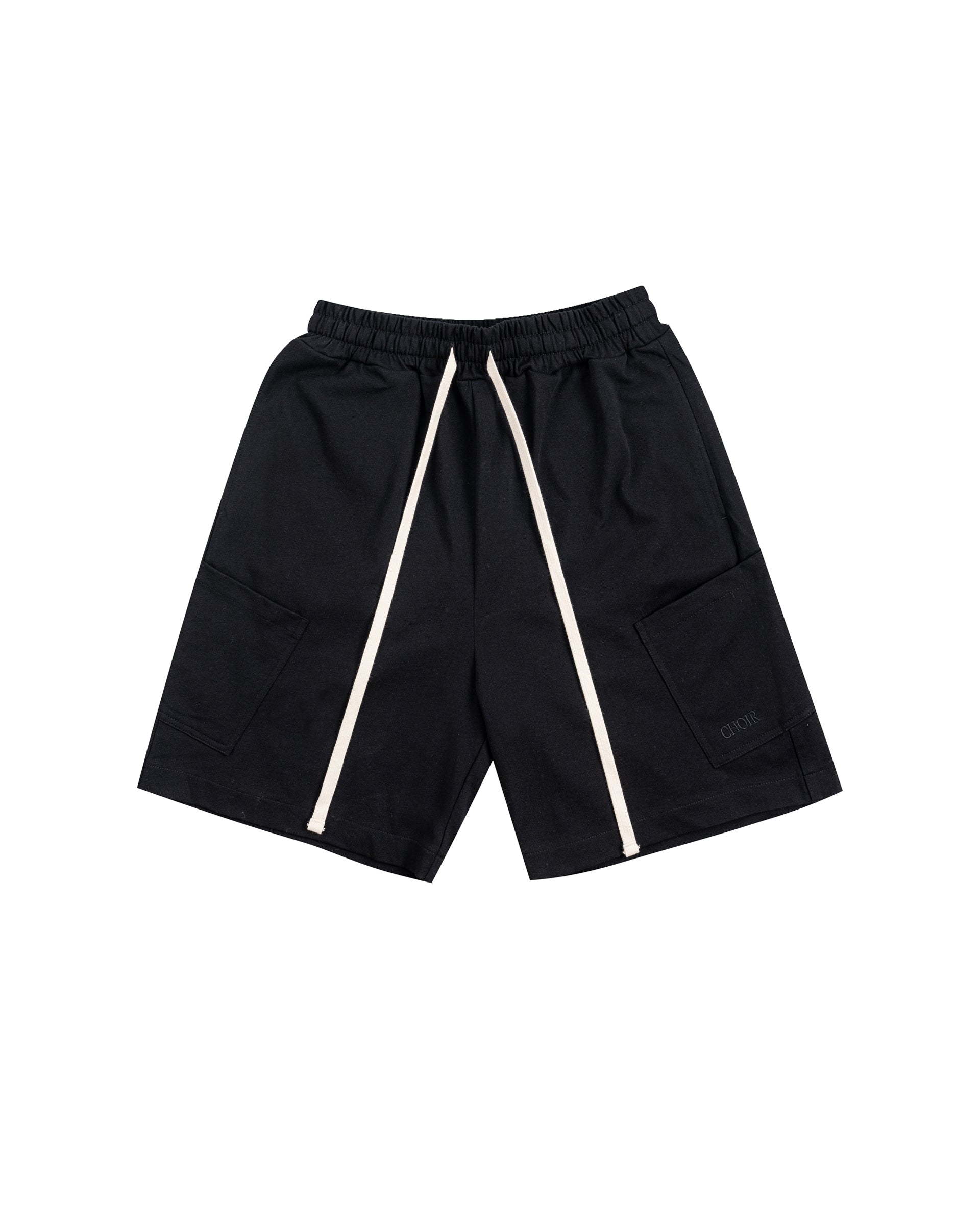 NEUTRALS Cargo Sweat Shorts - Black