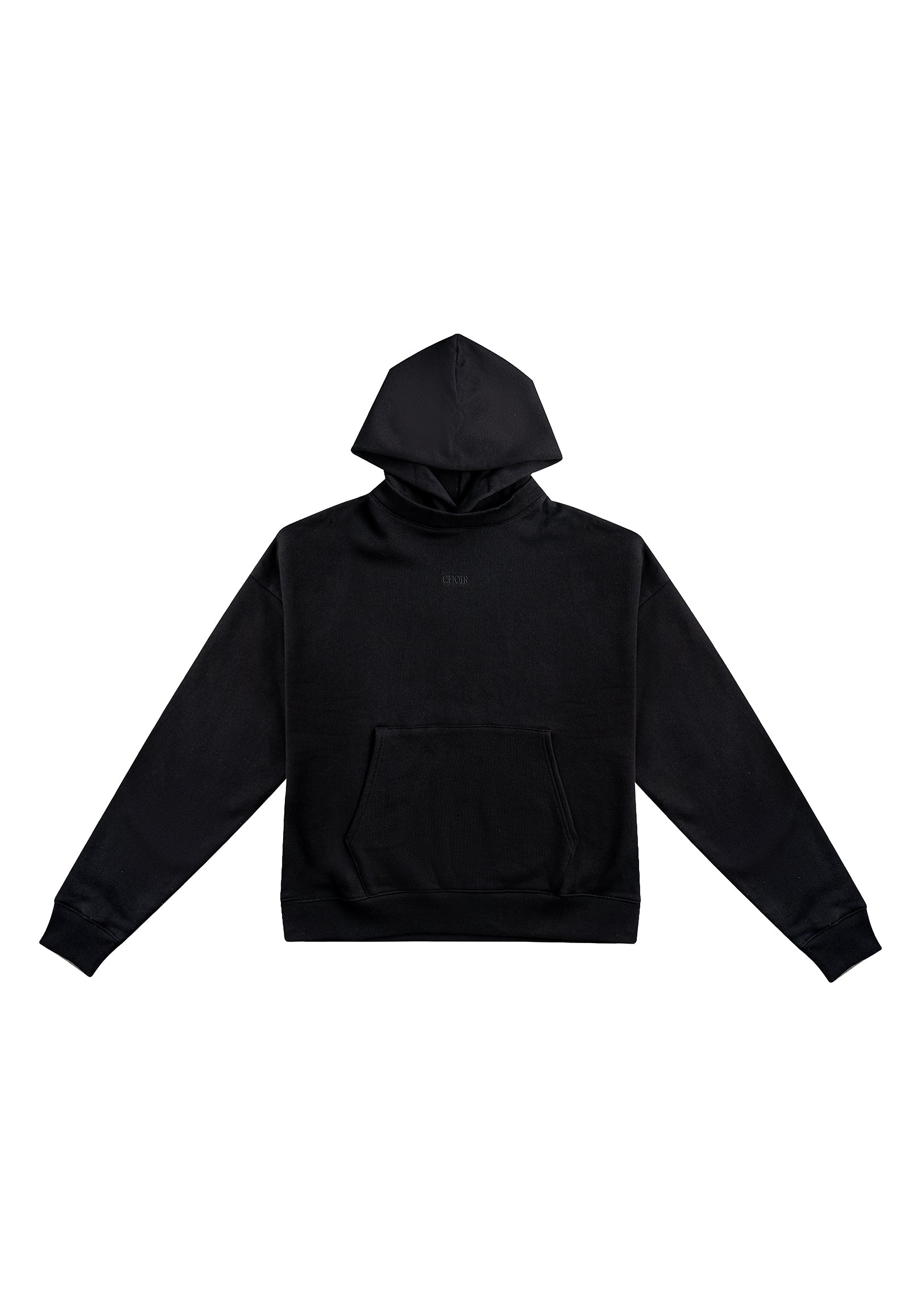 Neutrals Crew Neck Hoodie - Black