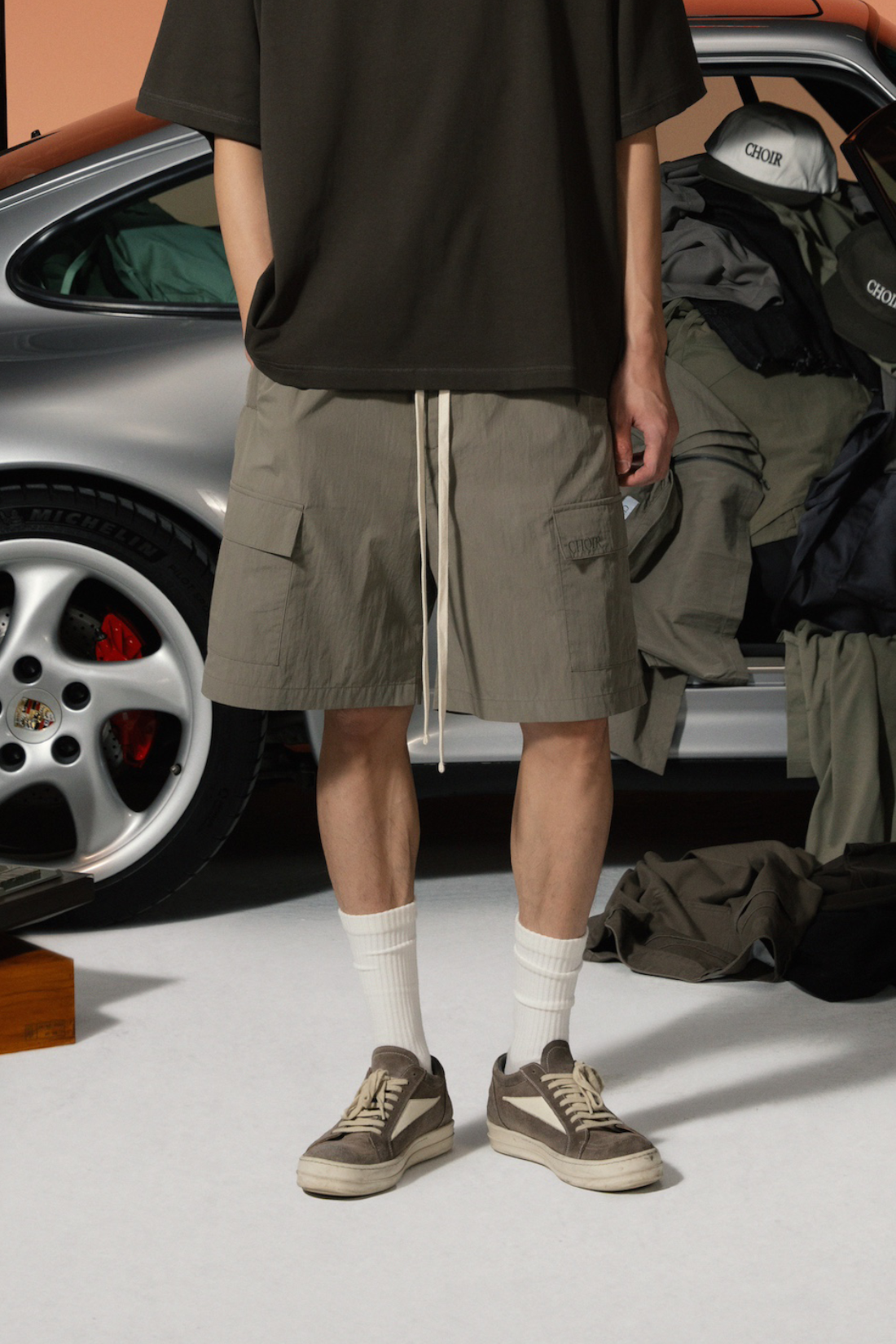 Cargo shorts-Gray
