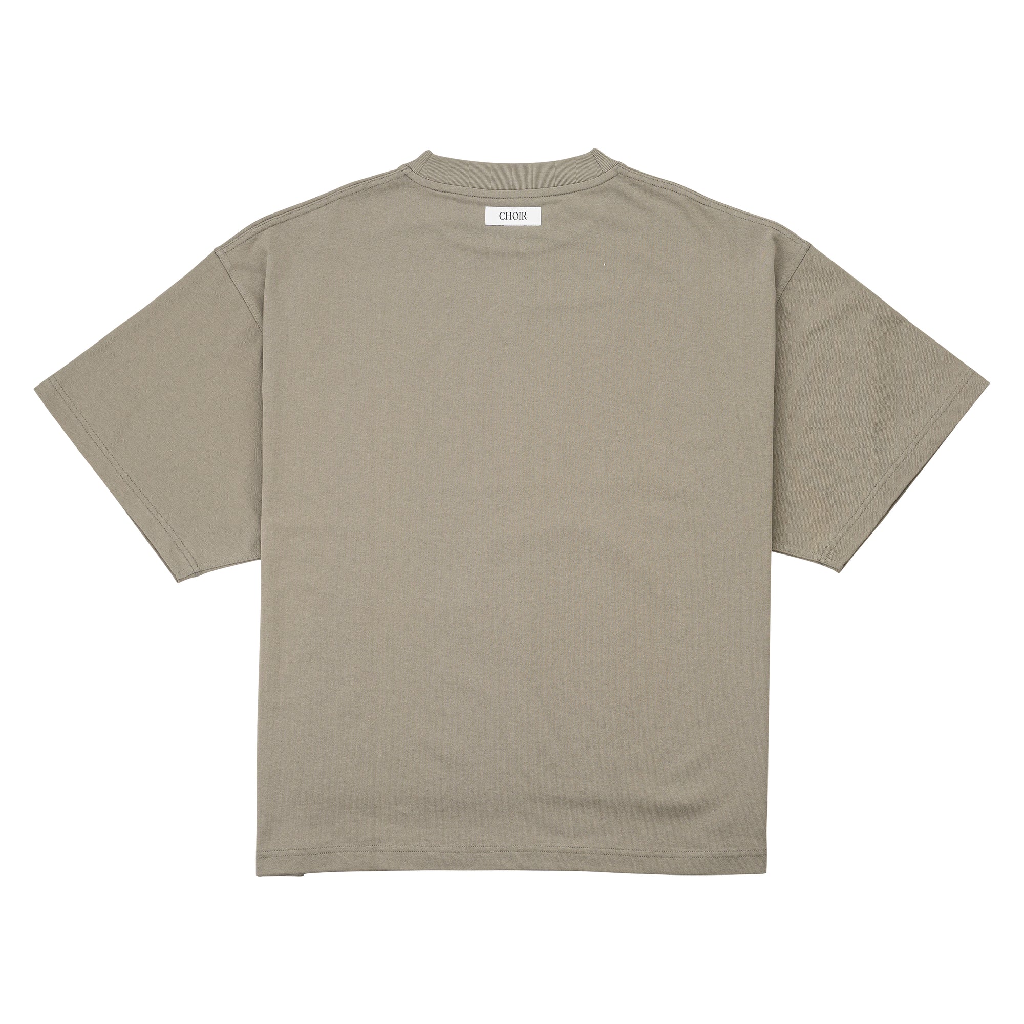 Monogram Logo Tee-Sage Gray