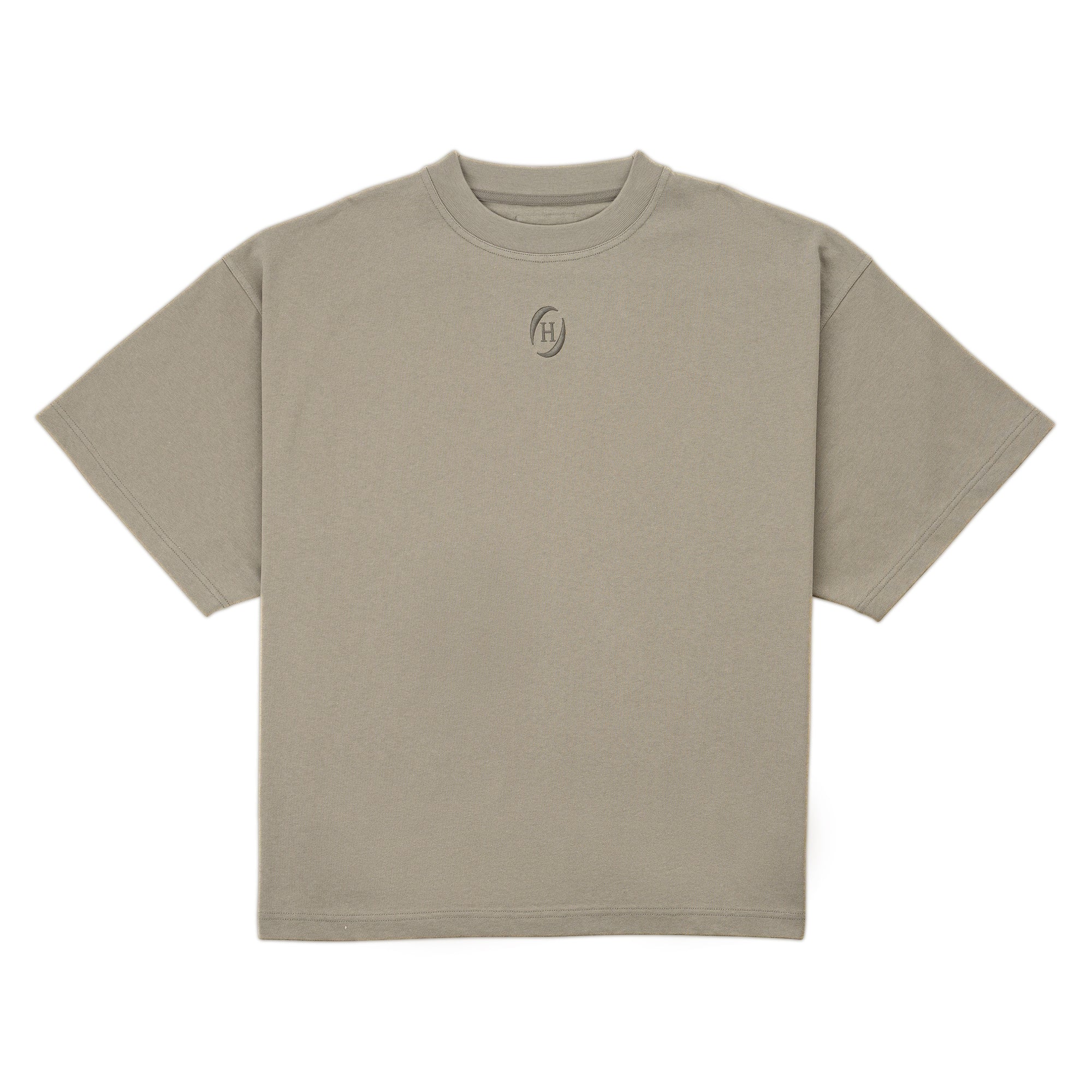 Monogram Logo Tee-Sage Gray