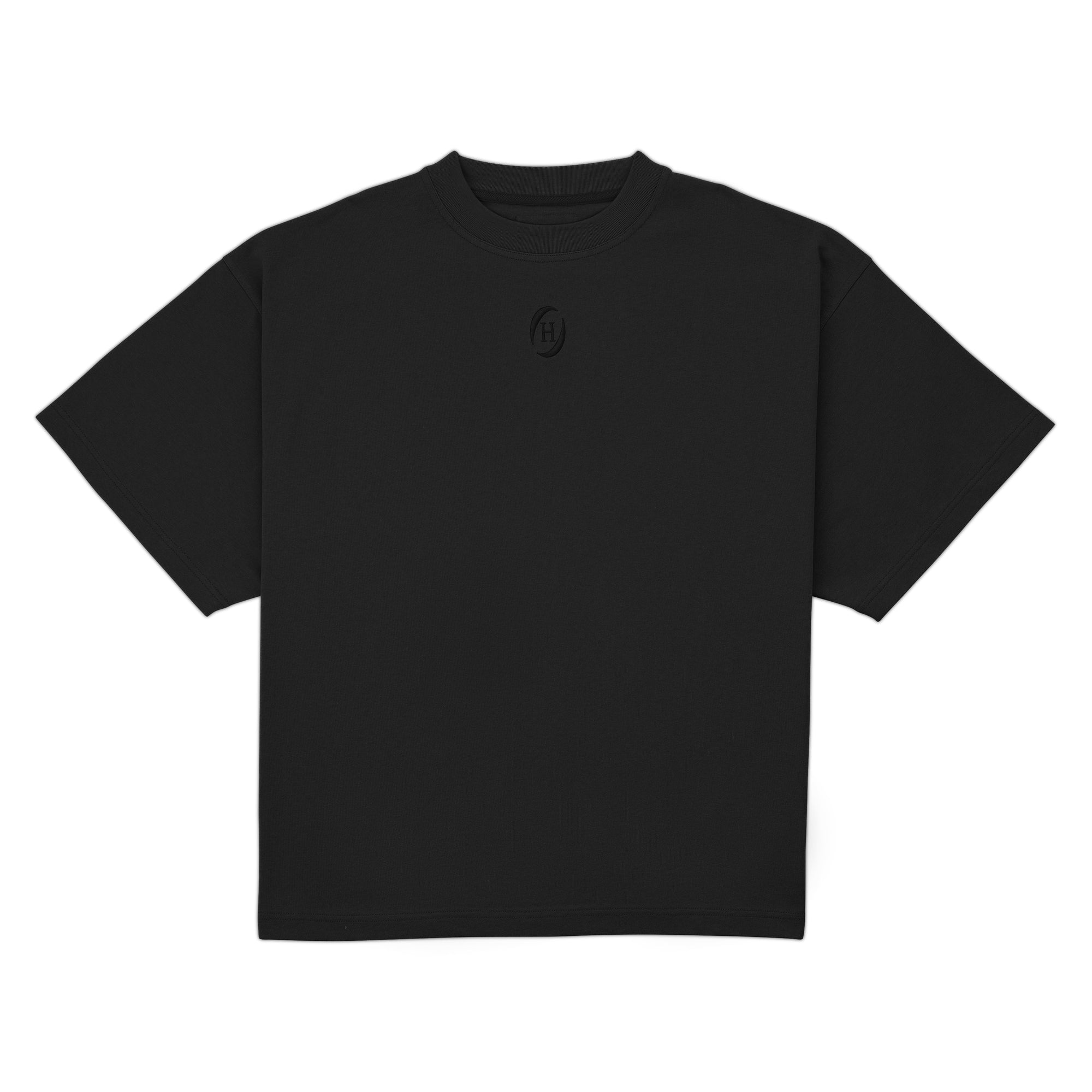 Monogram Logo Tee-Black