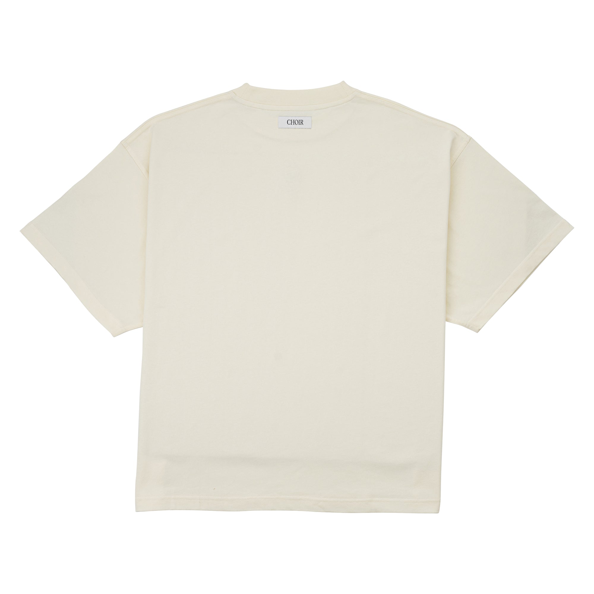 Monogram Logo Tee-Beige