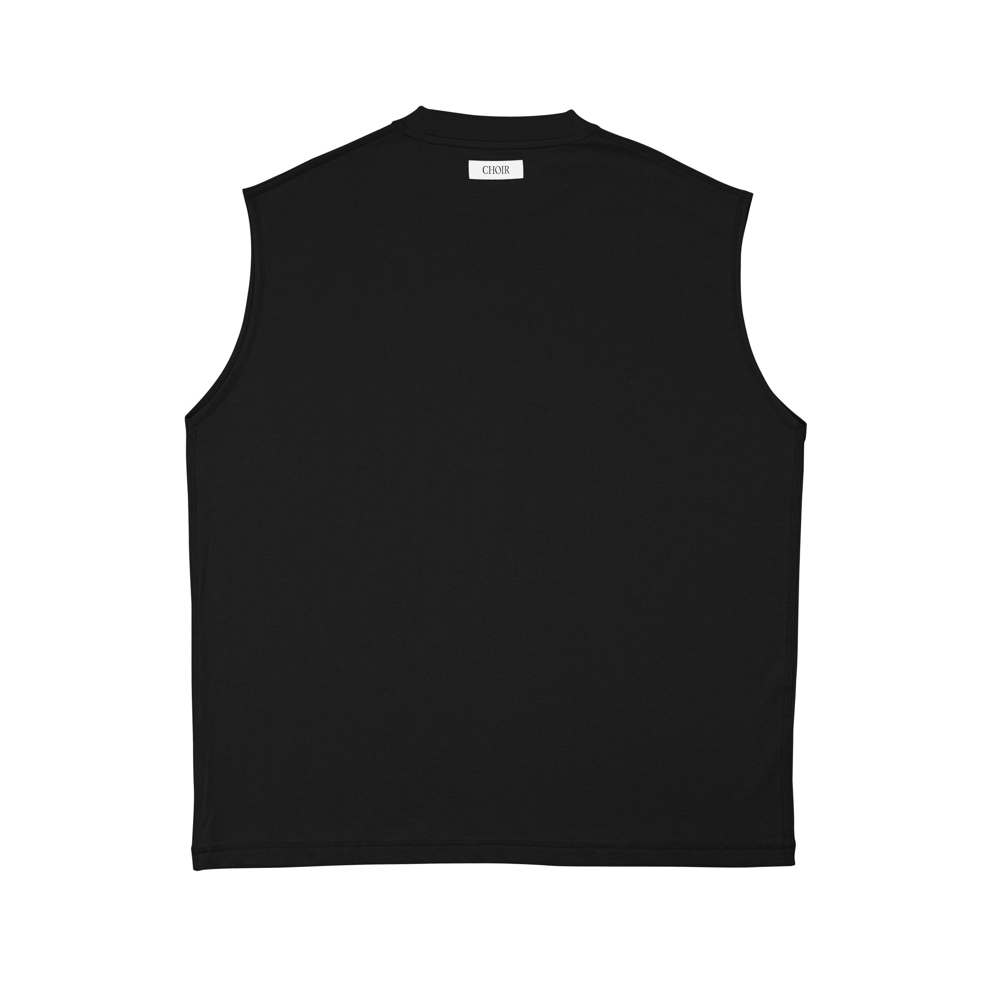 Sleeveless Tee-Black