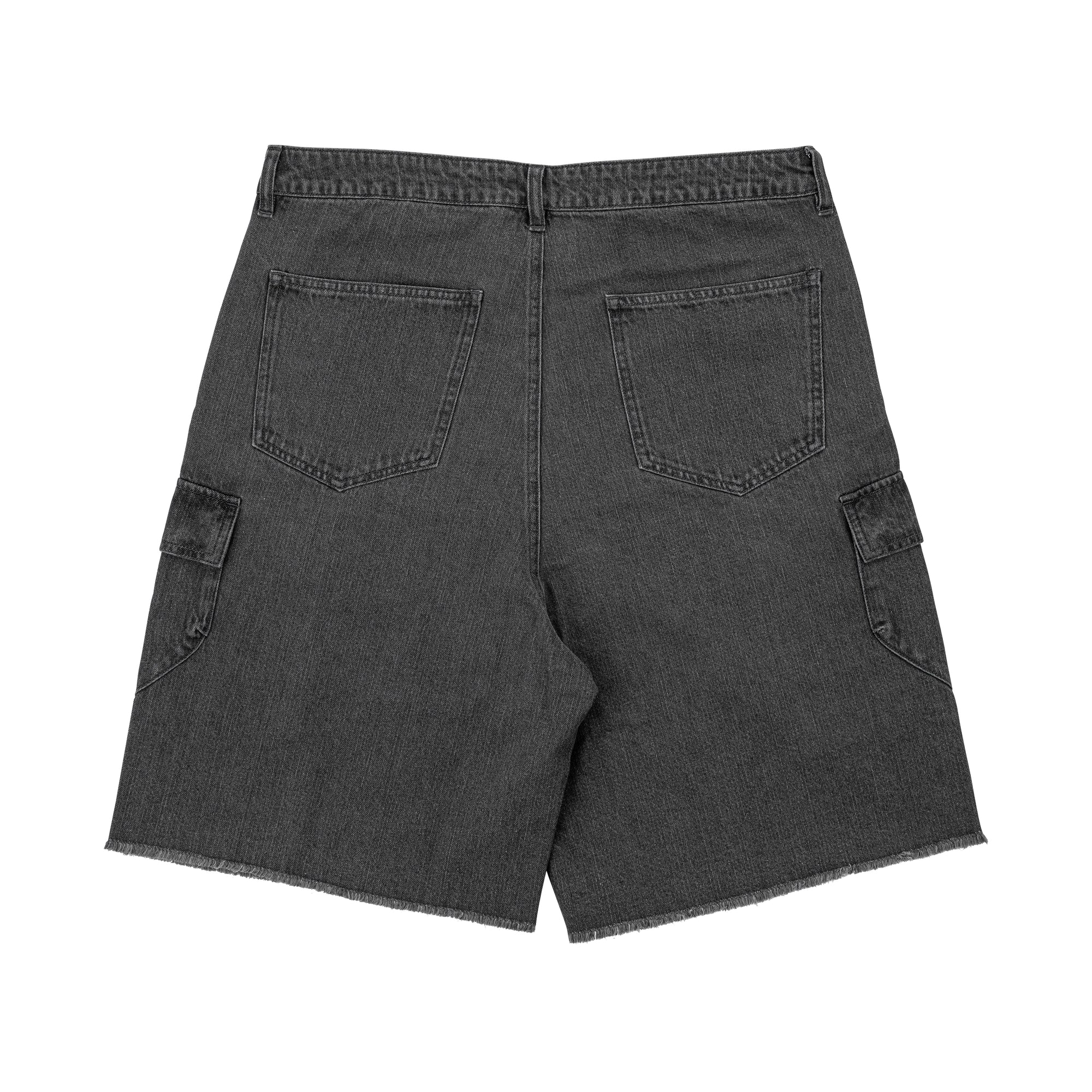 Denim Shorts-Gray