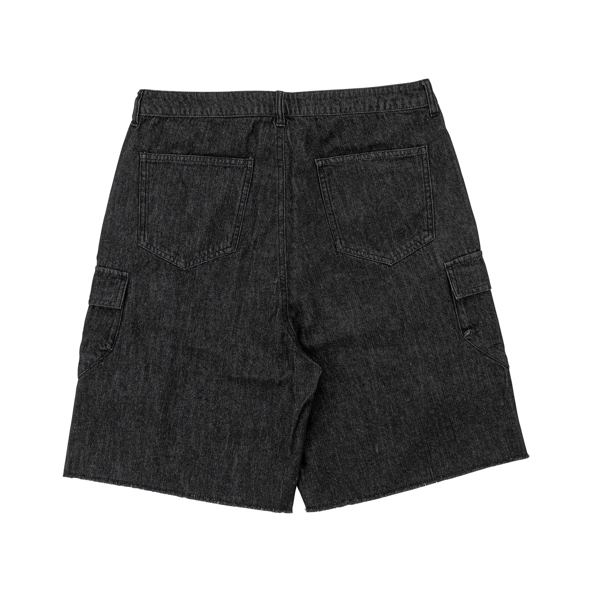 Denim Shorts-Black