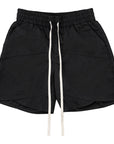 Nylon Panel Shorts-Black