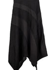 Wrap Midi Drape Skirt 垂墜中長裙 - Black