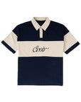 Striped Logo Polo Shirt 條紋logo Polo 衫 - NAVY