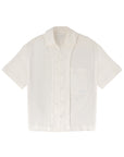 Layered Pocket Shirt 拼接口袋短袖襯衫 - BEIGE