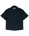 Layered Pocket Shirt 拼接口袋短袖襯衫 - NAVY
