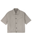 Asymmetric Seam Denim Shirt 不對稱結構牛仔襯衫 - GREY
