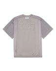 Mesh Tee 拼接刺繡球衣 - GREY