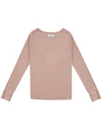 Rib Knit Tee 方領羅紋打底長袖 - Khaki