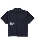 Pocket Shirt 口袋撞色刺繡襯衫 - NAVY