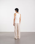 Cutaway Shoulder Tank 削肩背心 - White