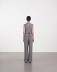 Asymmetric Wrap Vest 不對稱裹式背心-Gray