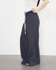 Raw-Edge Sweatpants 毛邊運動長褲-Navy