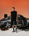 Sleeveless Tee-Black