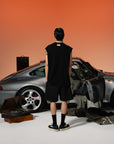 Sleeveless Tee-Black