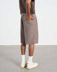 Pleated Shorts 雙層壓摺西裝短褲 - Brown
