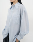 Structured Pocket Shirt 結構口袋襯衫-Blue