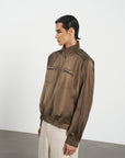 Suede Hunting Jacket 設計剪裁工裝外套- Brown