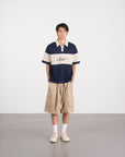 Striped Logo Polo Shirt 條紋logo Polo 衫 - NAVY