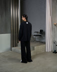 Neutrals Long Tee-Black