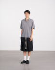 Jacquard Zip Shirt 緹花針織POLO 衫 - Grey