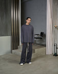 Neutrals Long Tee-Gray